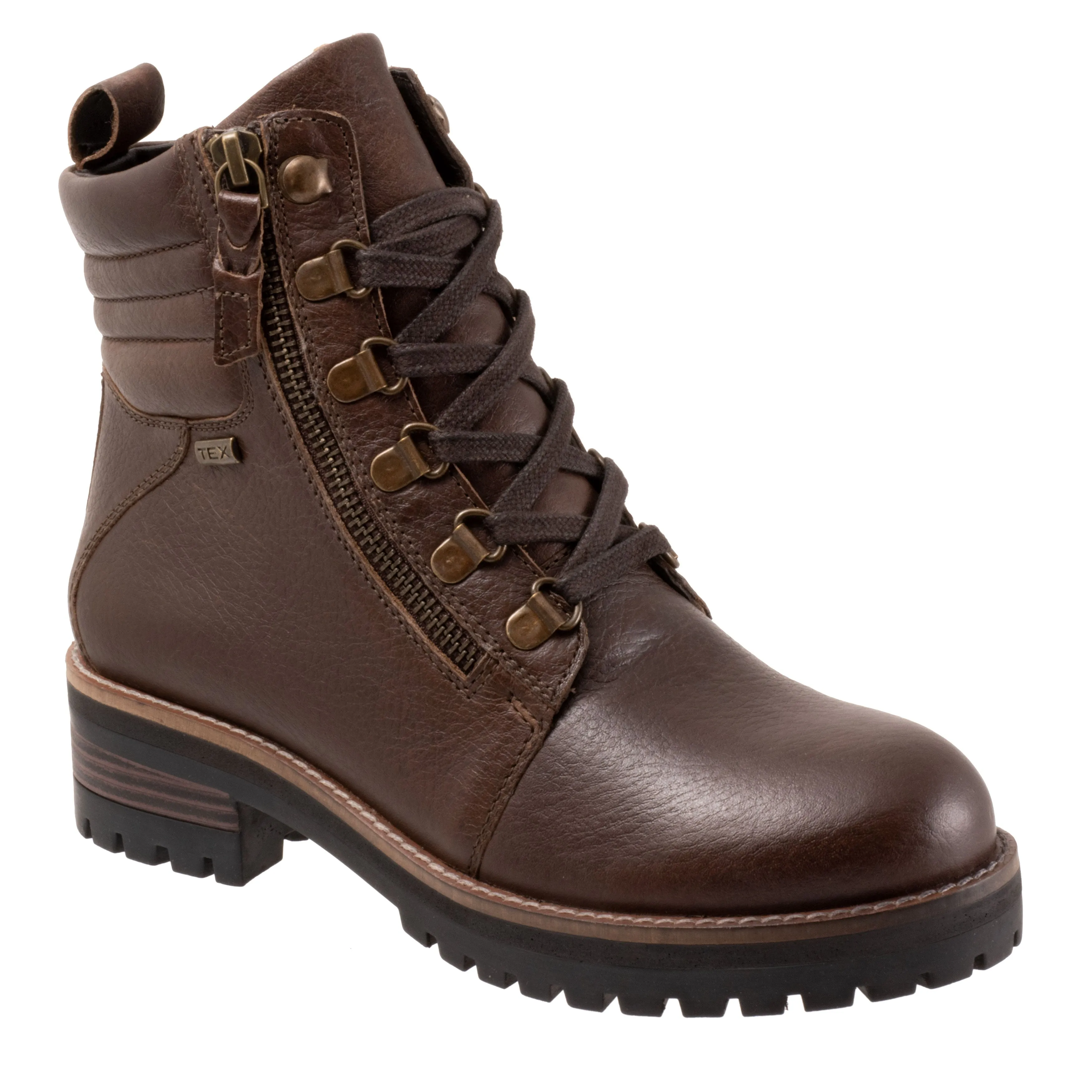 Everett Brown Tumbled Ankle Boots - LAST PAIR SIZE 10.5 AA US