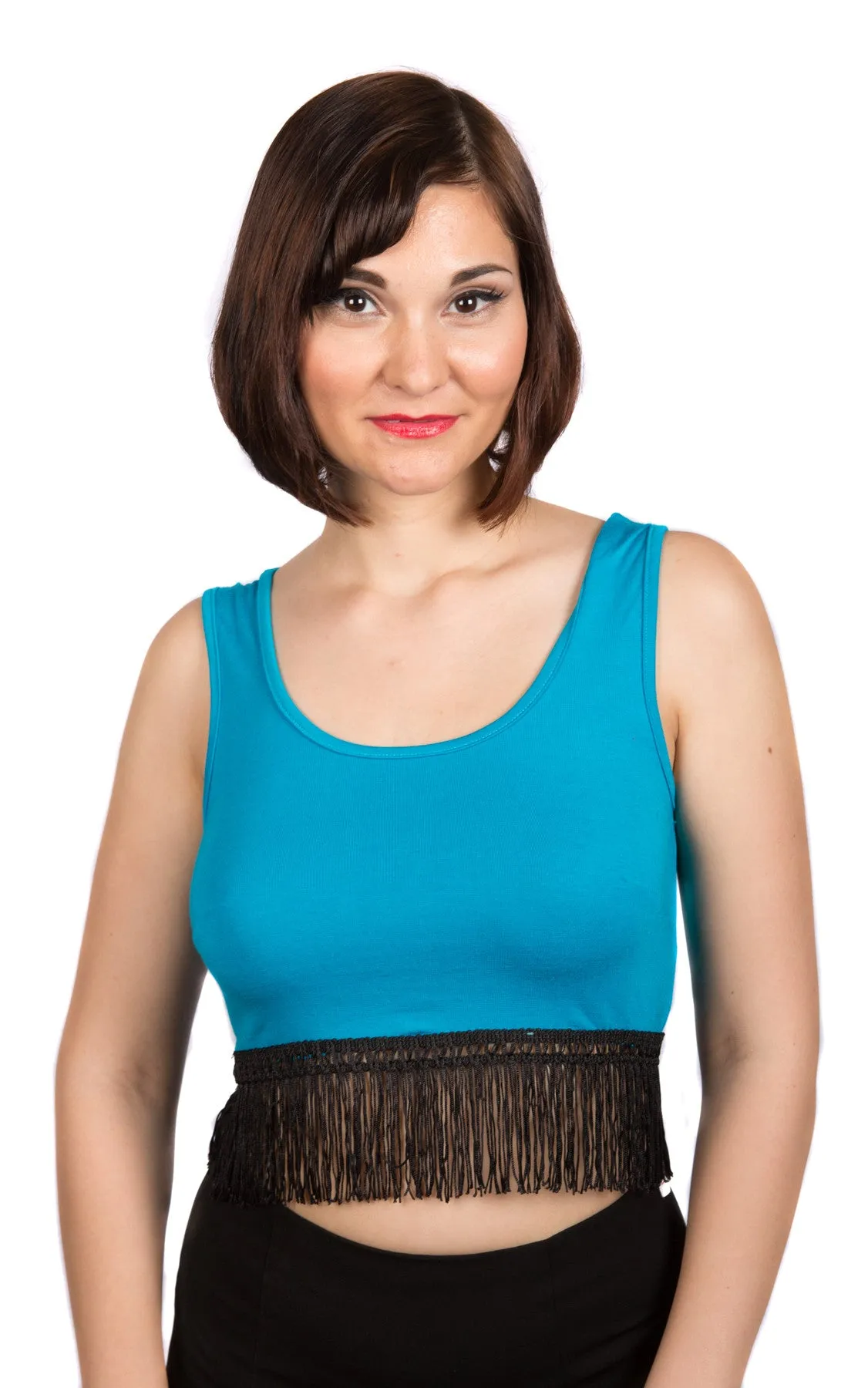Fringed Singlet Crop Top