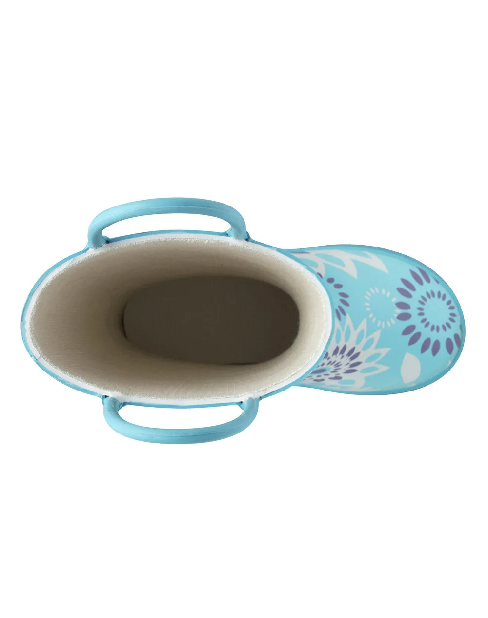 Frozen Bursts Loop Handle Rubber Rain Boots
