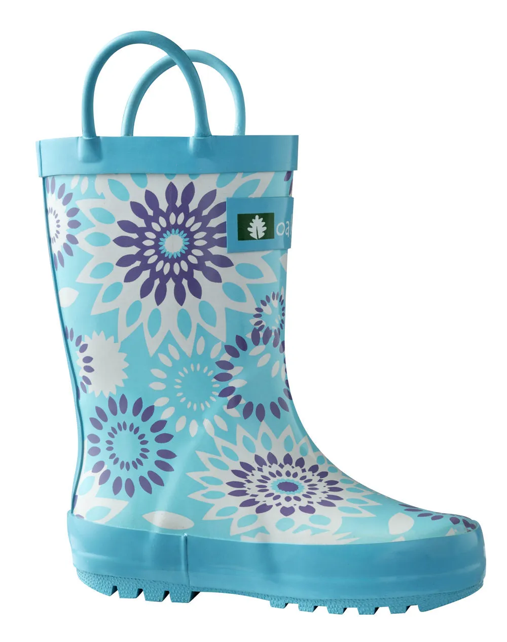 Frozen Bursts Loop Handle Rubber Rain Boots