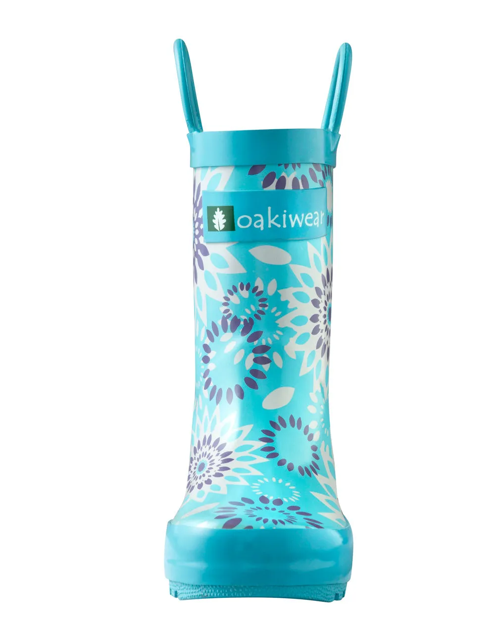 Frozen Bursts Loop Handle Rubber Rain Boots