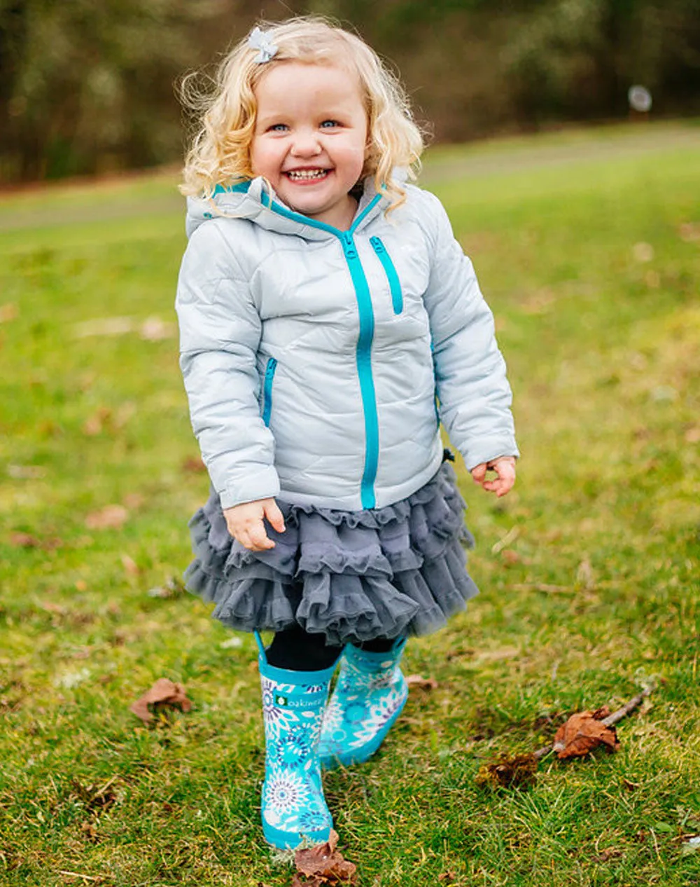 Frozen Bursts Loop Handle Rubber Rain Boots