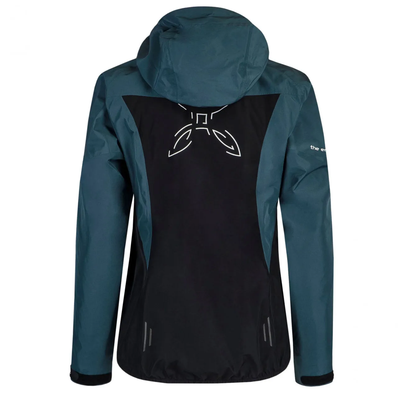 FULL ZIP RAIN JACKET MOD. PAC MIND BLACK DEEP BLUE