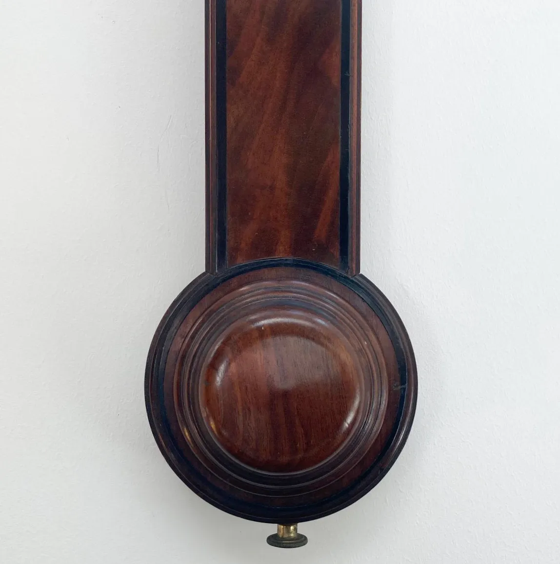 George III Period Flame Mahogany Stick Barometer by Dollond London