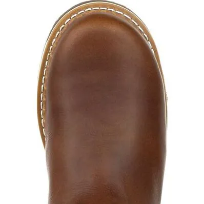 Georgia Boot Men's AMP LT Waterproof EH 10" Wedge Sole Soft Toe Wellington Boot