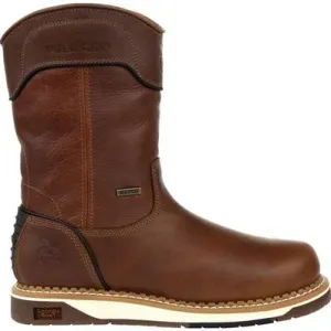 Georgia Boot Men's AMP LT Waterproof EH 10" Wedge Sole Soft Toe Wellington Boot