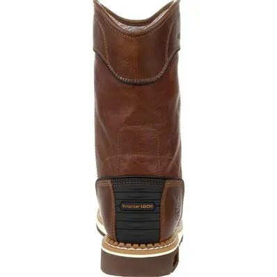 Georgia Boot Men's AMP LT Waterproof EH 10" Wedge Sole Soft Toe Wellington Boot