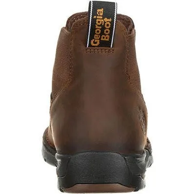 Georgia Men's Athens 5" Moc Toe WP Chelsea Work Boot -Brown- GB00156