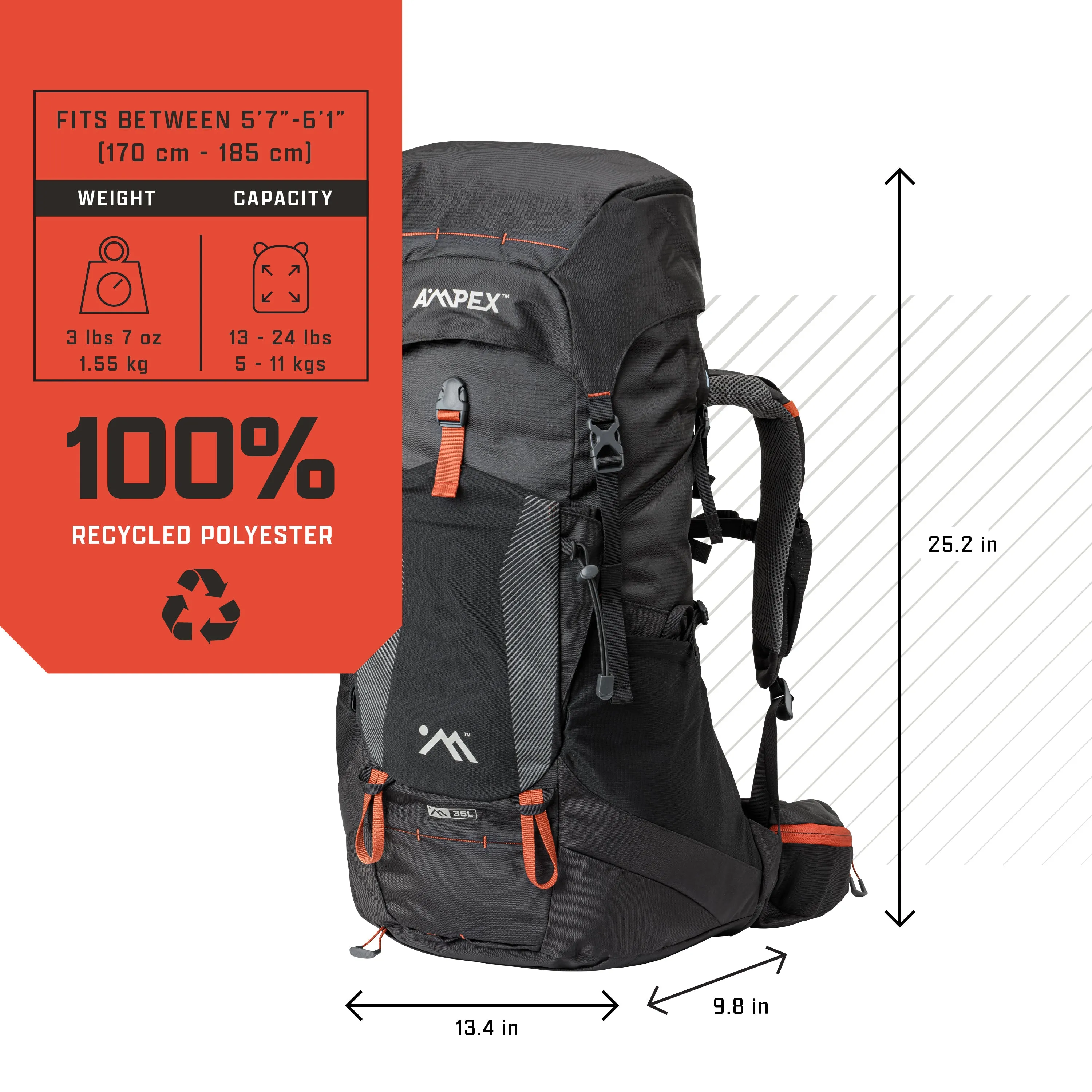 Hiking Backpack 35L