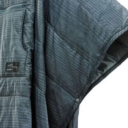 Honcho Poncho Therm-a-Rest, Blue Woven Print