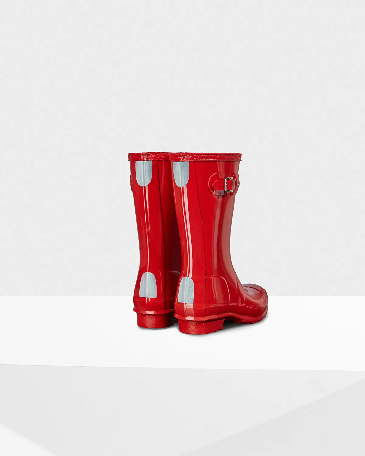 Hunter Military Red Original Kids Gloss Rain Boot