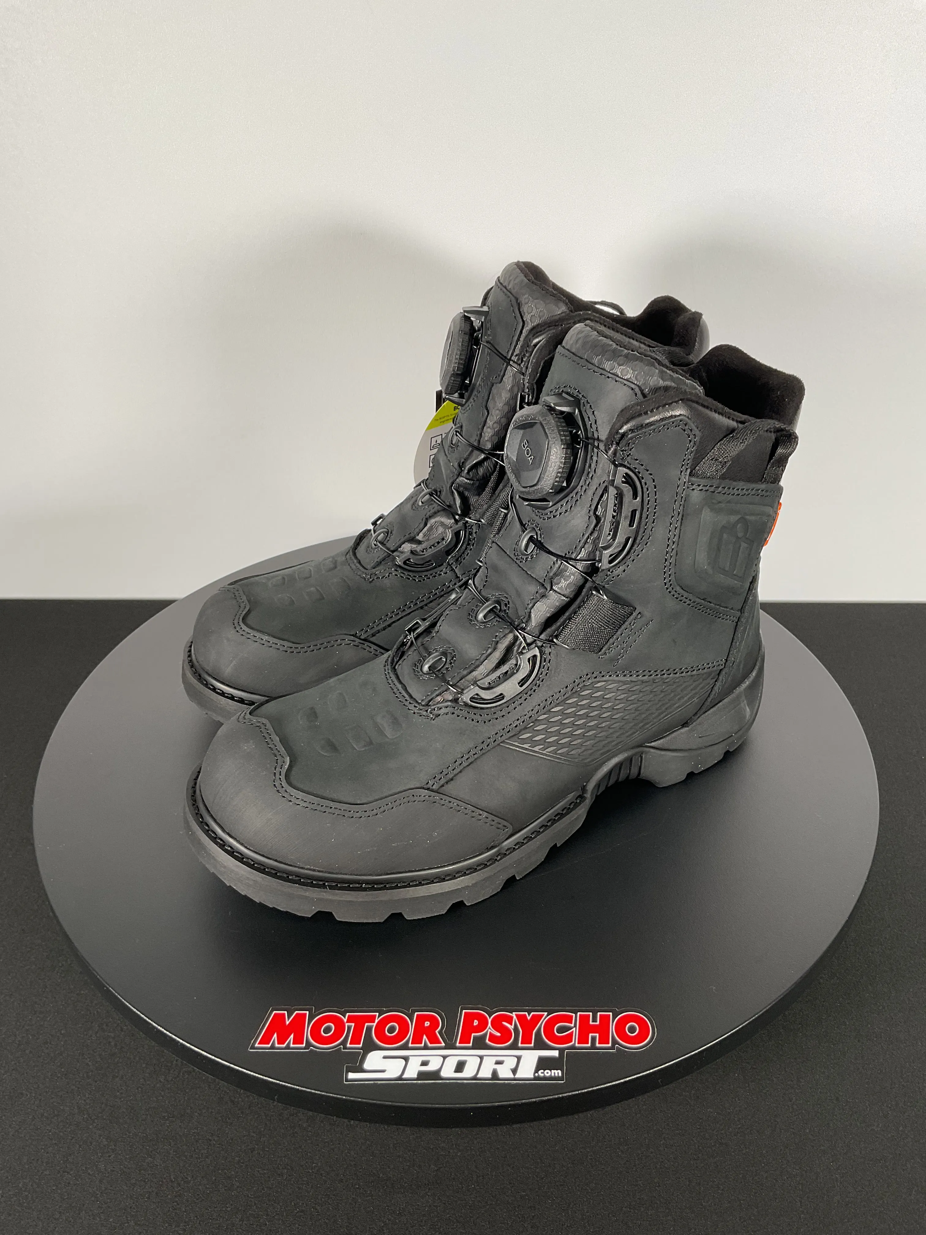 Icon Stormhawk Waterproof Black Boots - Size 9 - USED LIKE NEW