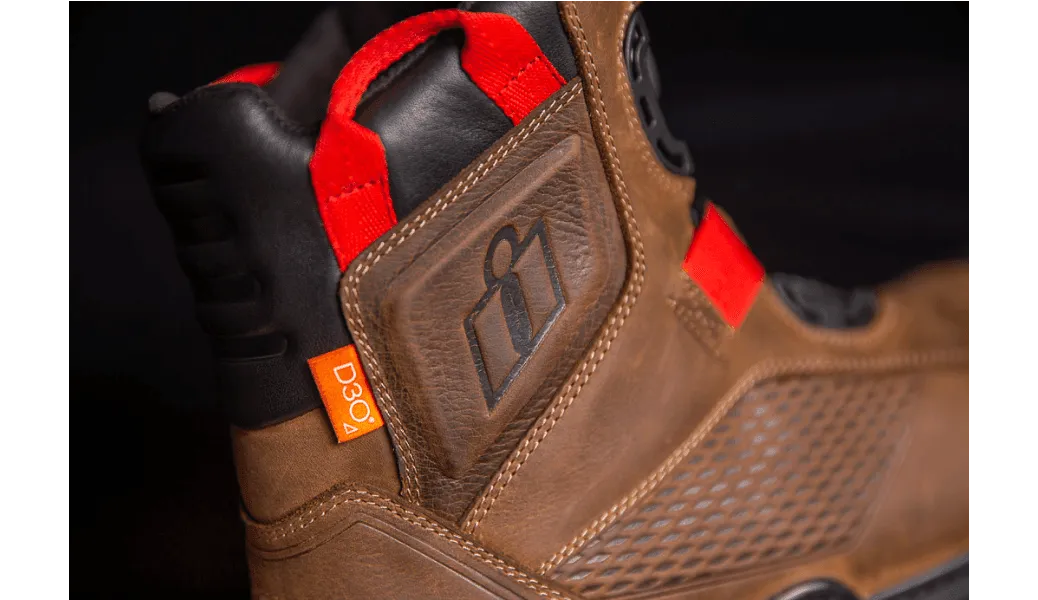 Icon Stormhawk Waterproof Brown Boots
