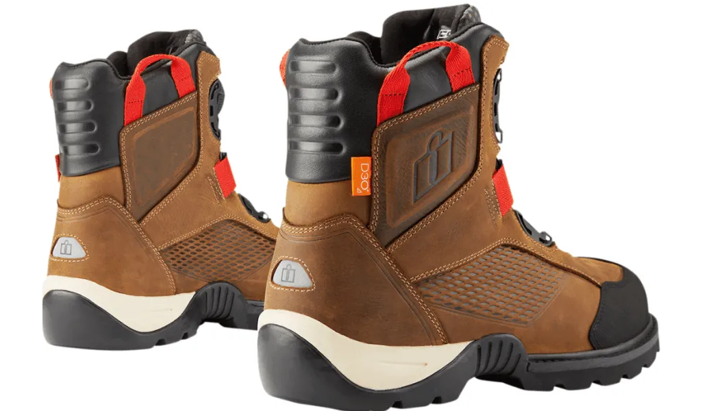 Icon Stormhawk Waterproof Brown Boots