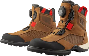 Icon Stormhawk Waterproof Brown Boots