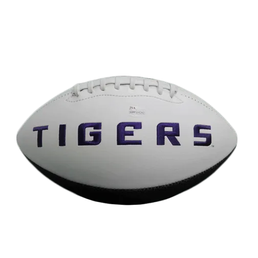 Jamal Adams Autographed LSU Full Size Logo Football (JSA)