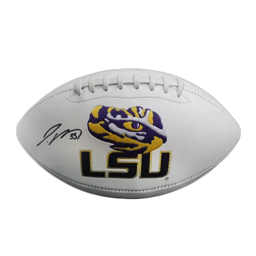 Jamal Adams Autographed LSU Full Size Logo Football (JSA)