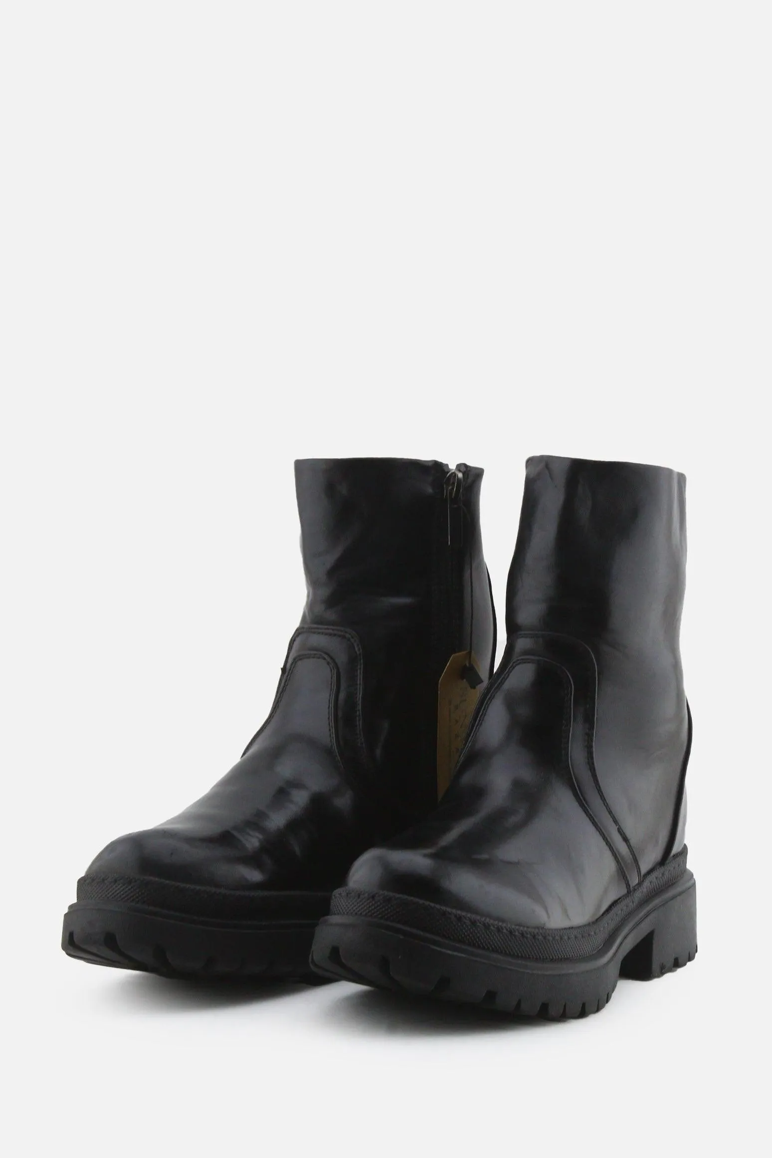 Jenny Fairy Zipper Chelsea Ankle Boots | 100% Authentic Leather