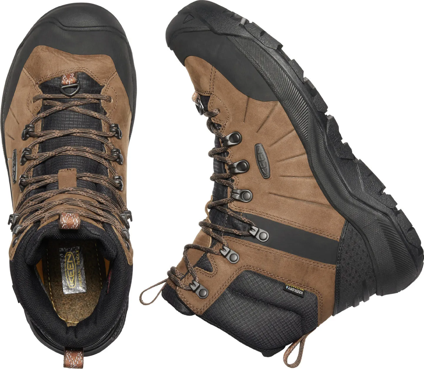 'Keen Outdoor' Men's Revel IV Mid Polar WP Boot - Dark Earth / Caramel Cafe