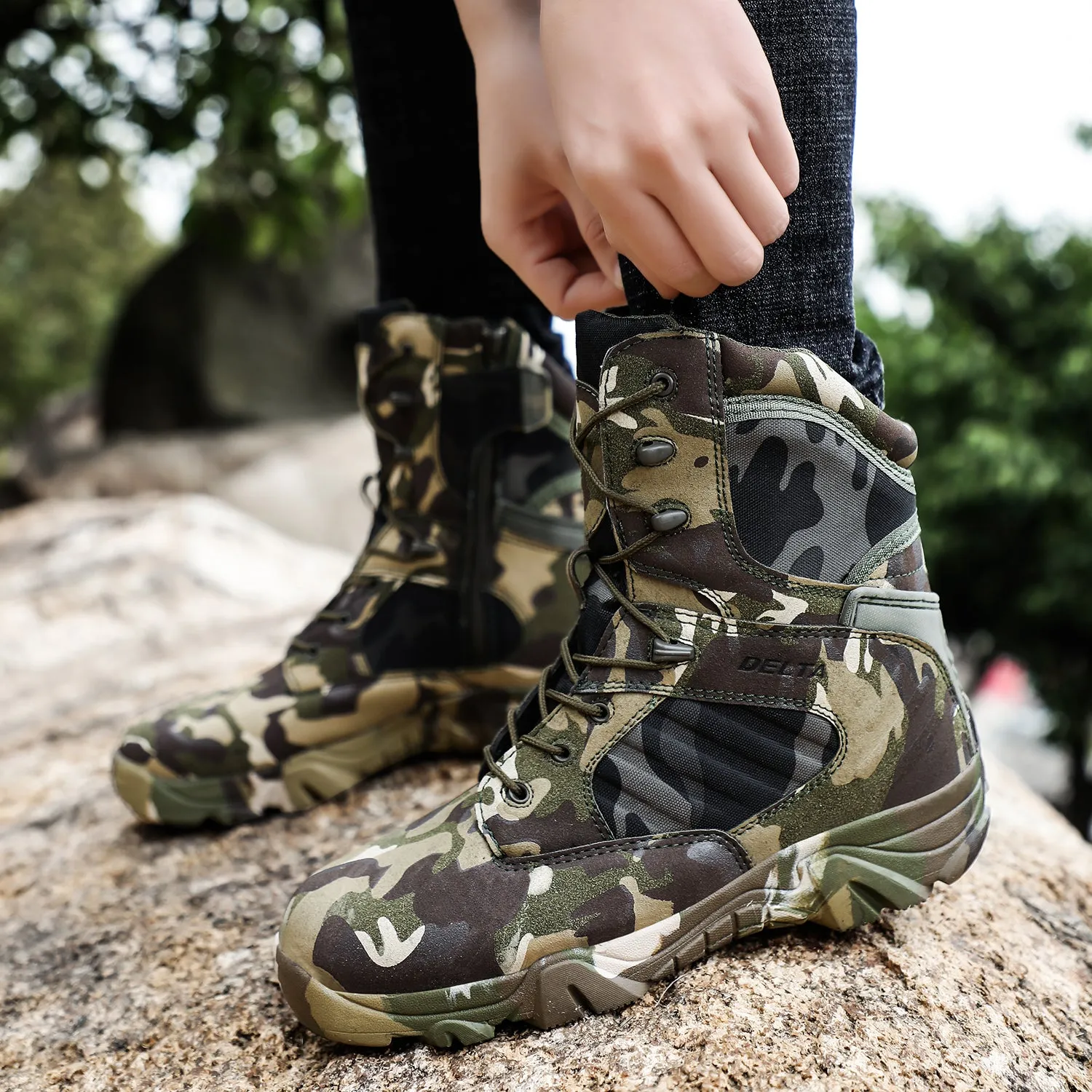 Men Military Boot Special Force Tactical Desert Combat Ankle Boats