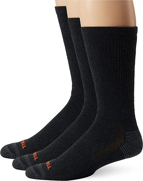 Merrell Womens 3 Pack Performance Hiker (Low Cut Tab/Quarter/Crew) Casual Sock