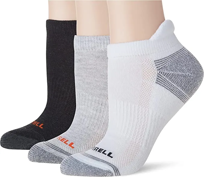 Merrell Womens 3 Pack Performance Hiker (Low Cut Tab/Quarter/Crew) Casual Sock
