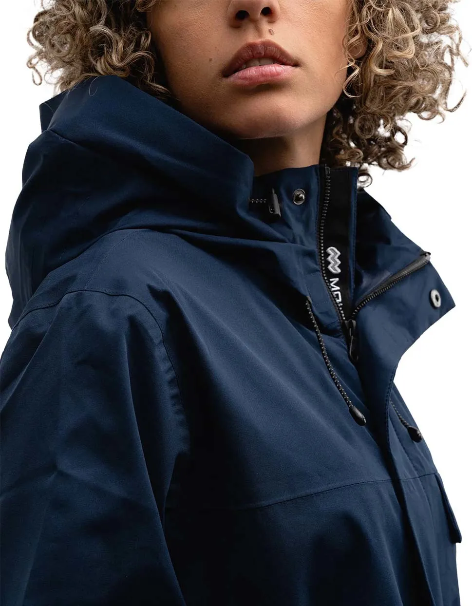 Mountain Works Unisex Utility Hybrid Rain Jacket Dress Blue | Buy Mountain Works Unisex Utility Hybrid Rain Jacket Dress Blue here | Outnorth