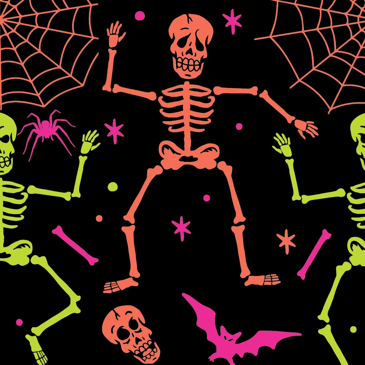 Neon Skeleton Unisex Crew Socks