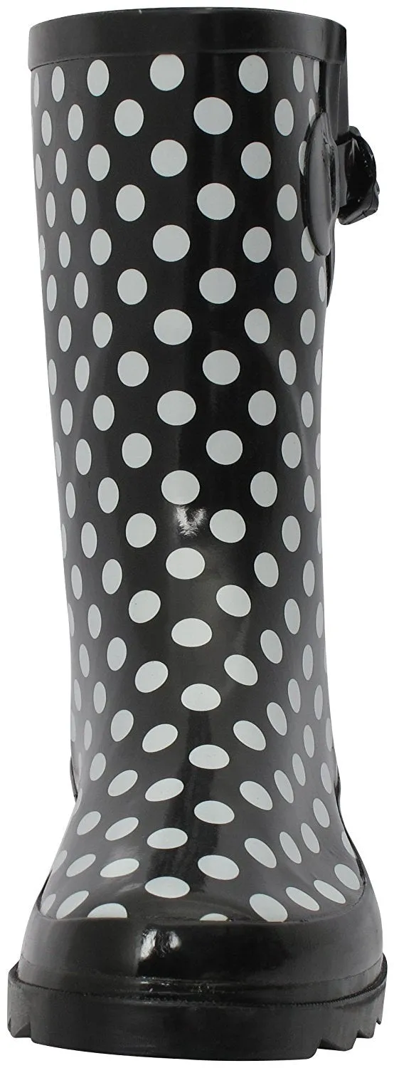 New Women's Mid-Calf Rubber Rain Boots