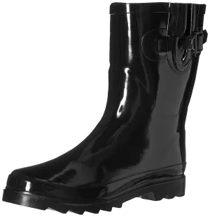 New Women's Mid-Calf Rubber Rain Boots
