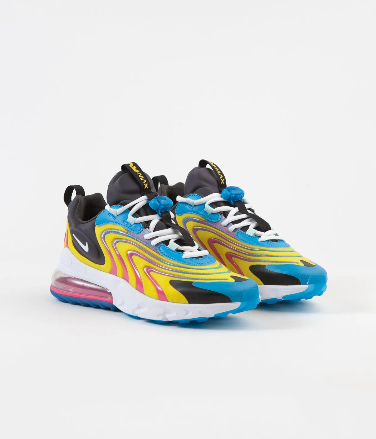 Nike Air Max 270 React ENG Shoes - Laser Blue / White - Anthracite - Watermelon