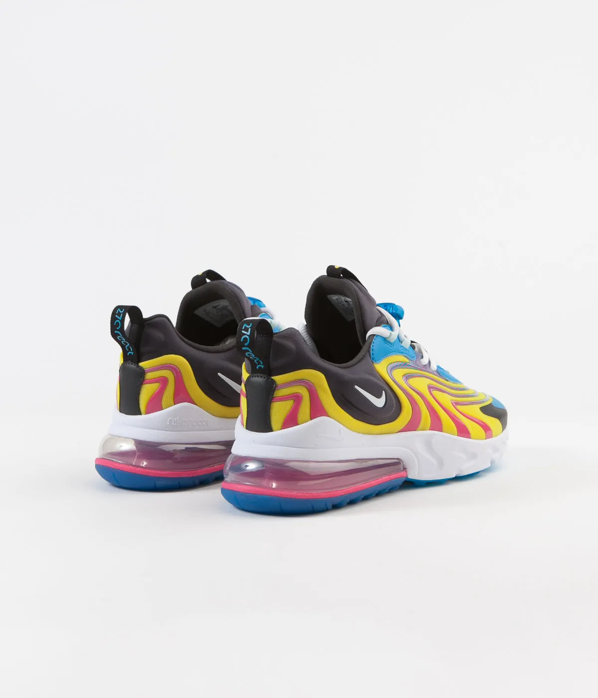 Nike Air Max 270 React ENG Shoes - Laser Blue / White - Anthracite - Watermelon