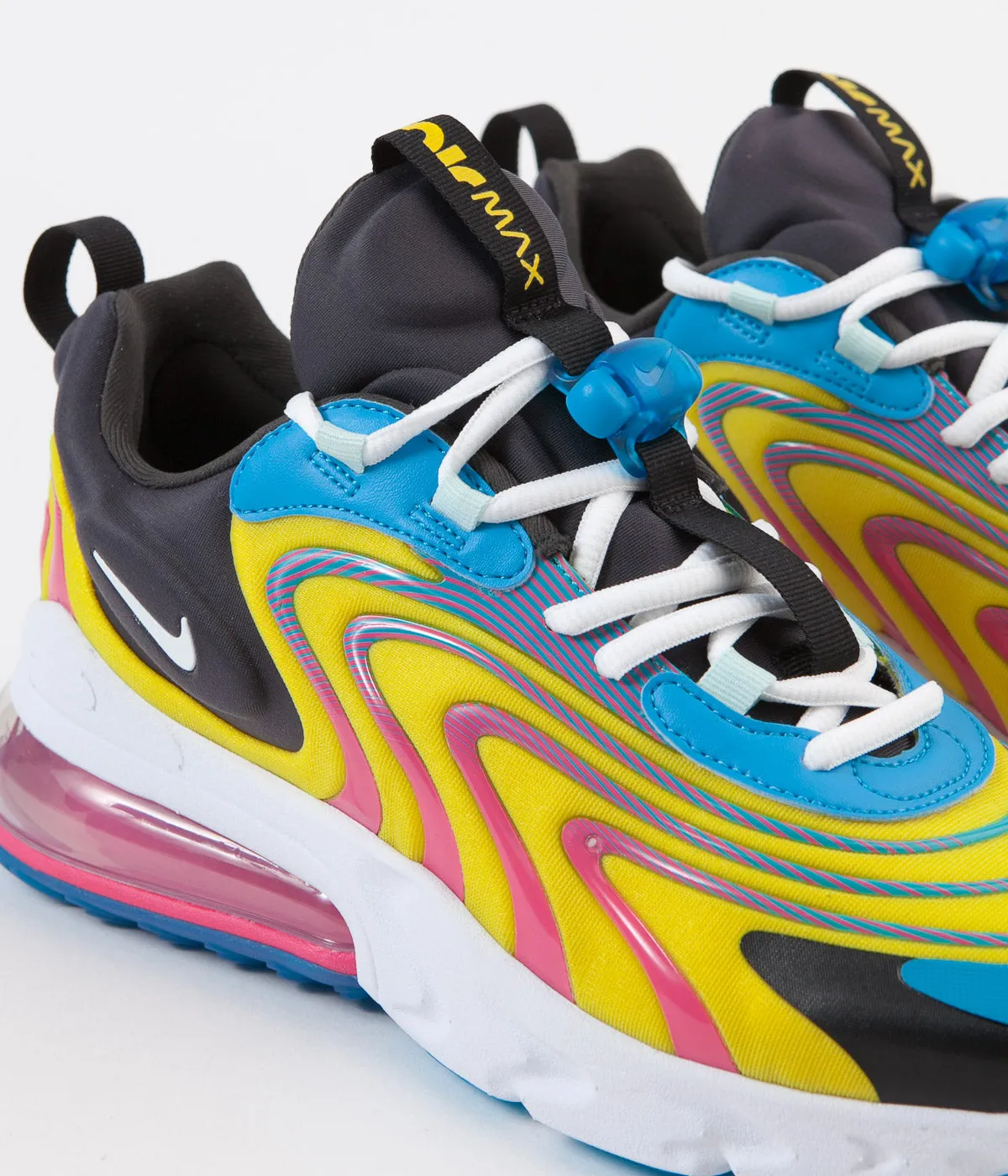 Nike Air Max 270 React ENG Shoes - Laser Blue / White - Anthracite - Watermelon