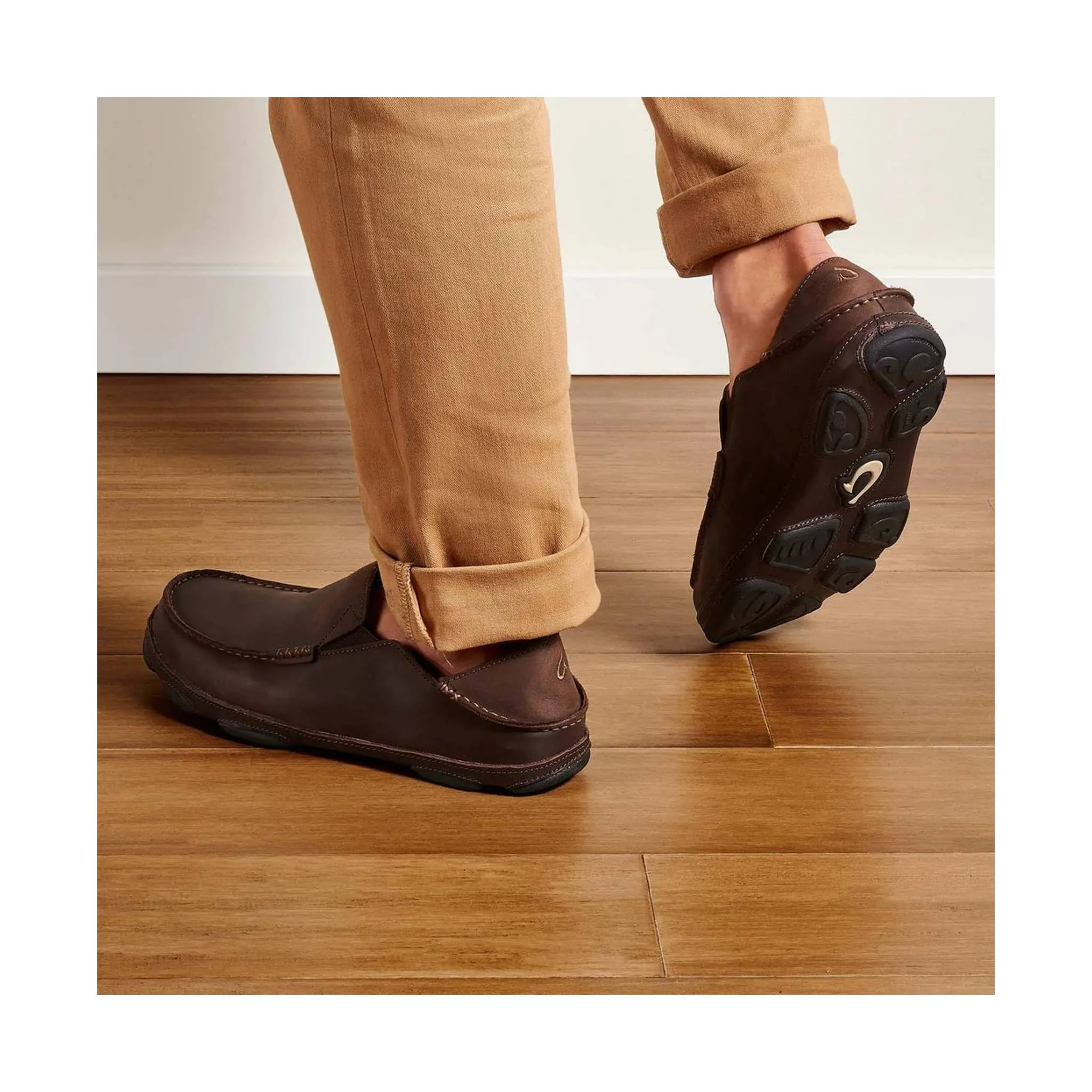 OluKai Men's Moloa - Dark wood Java