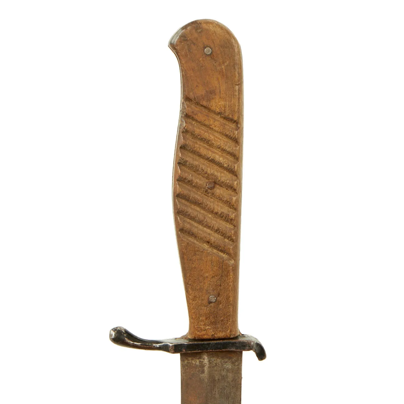 Original German WWI Fighting Trench Knife Nahkampfmesser with Original Rolled Steel Scabbard