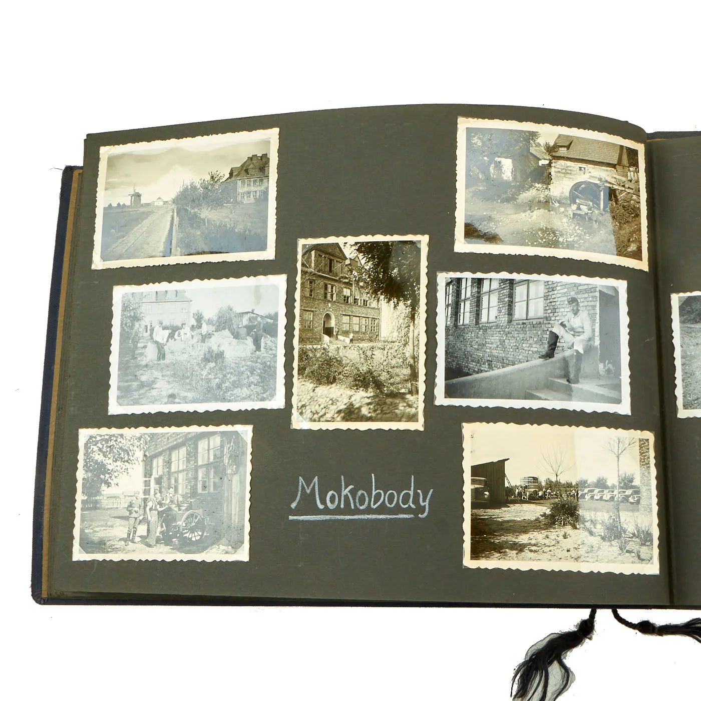 Original German WWII Luftwaffe Service Personal Photo Album Featuring Pictures of Occupied Poland - Meine Dienstzeit - 141 Photos