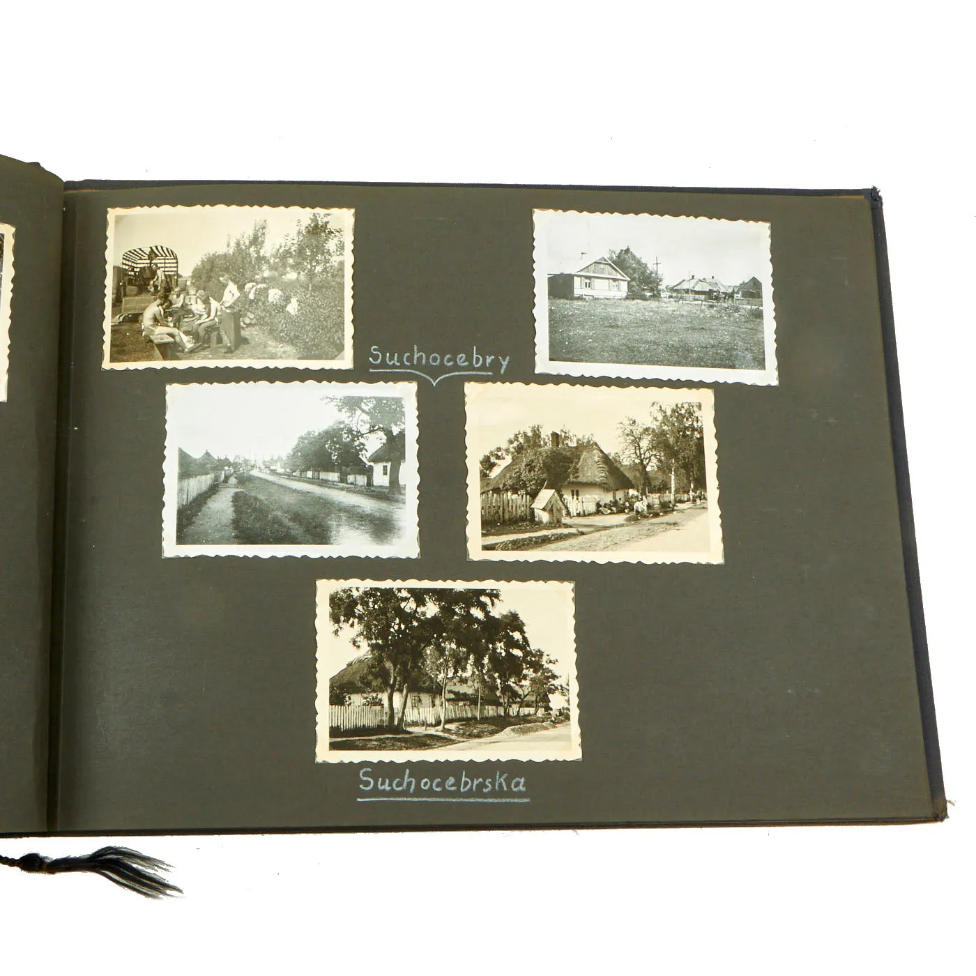 Original German WWII Luftwaffe Service Personal Photo Album Featuring Pictures of Occupied Poland - Meine Dienstzeit - 141 Photos