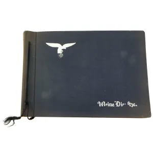 Original German WWII Luftwaffe Service Personal Photo Album Featuring Pictures of Occupied Poland - Meine Dienstzeit - 141 Photos