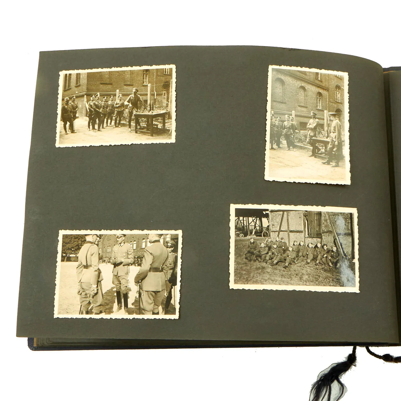 Original German WWII Luftwaffe Service Personal Photo Album Featuring Pictures of Occupied Poland - Meine Dienstzeit - 141 Photos