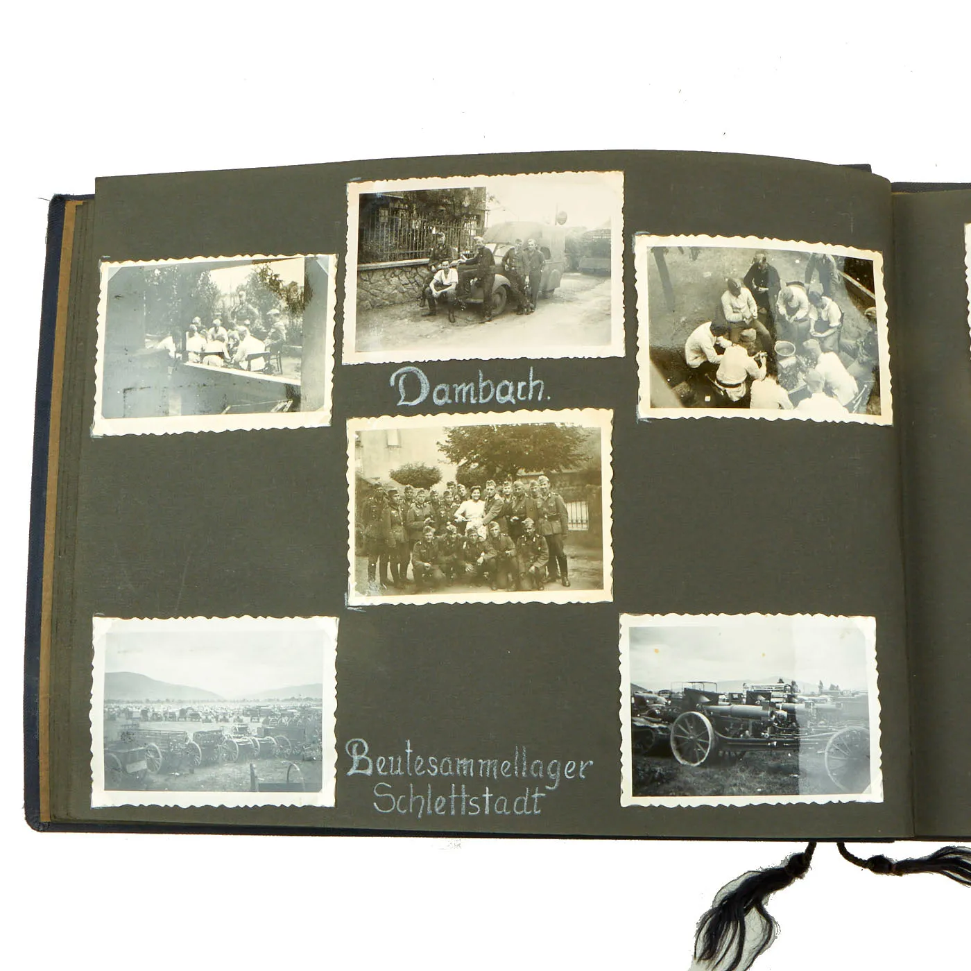 Original German WWII Luftwaffe Service Personal Photo Album Featuring Pictures of Occupied Poland - Meine Dienstzeit - 141 Photos