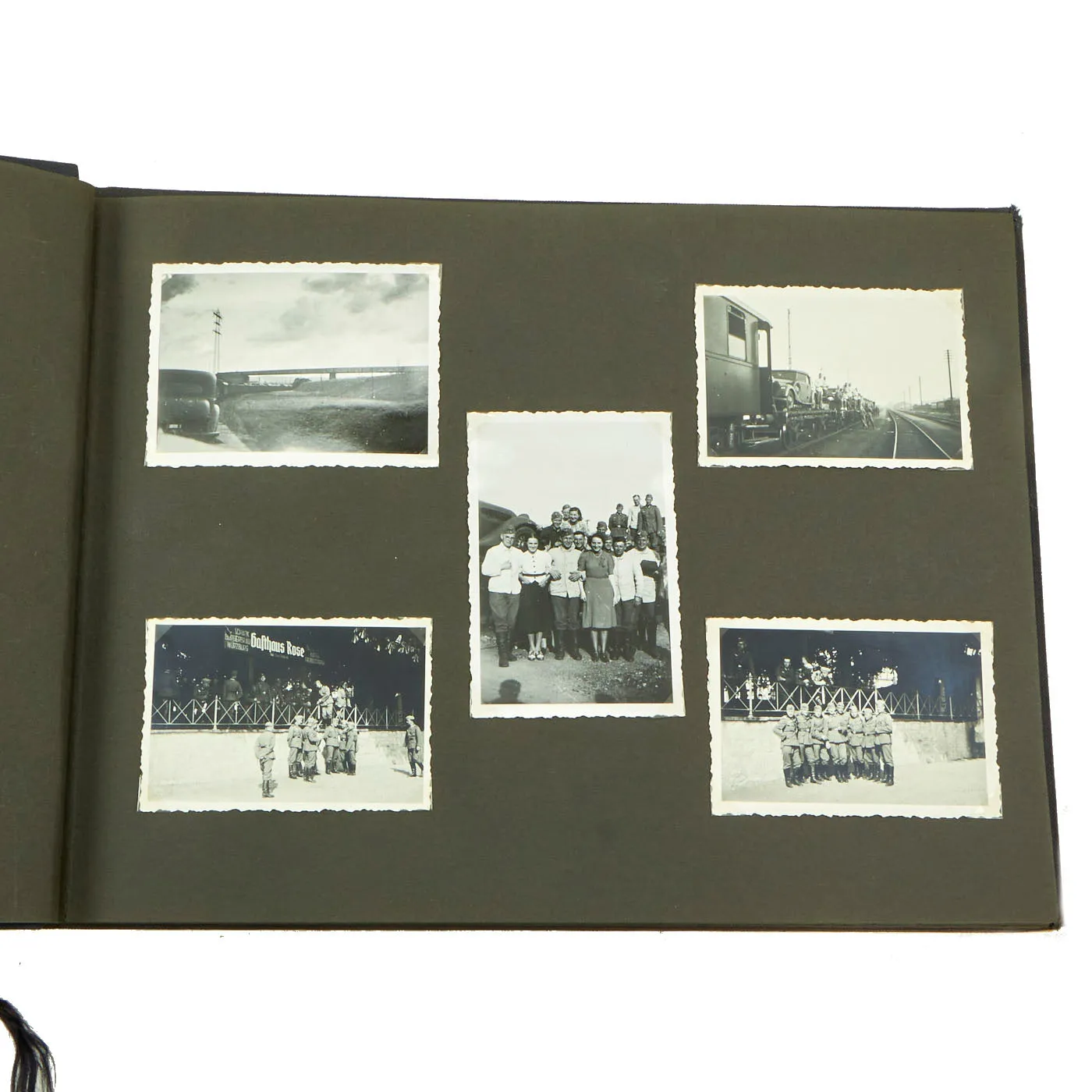 Original German WWII Luftwaffe Service Personal Photo Album Featuring Pictures of Occupied Poland - Meine Dienstzeit - 141 Photos