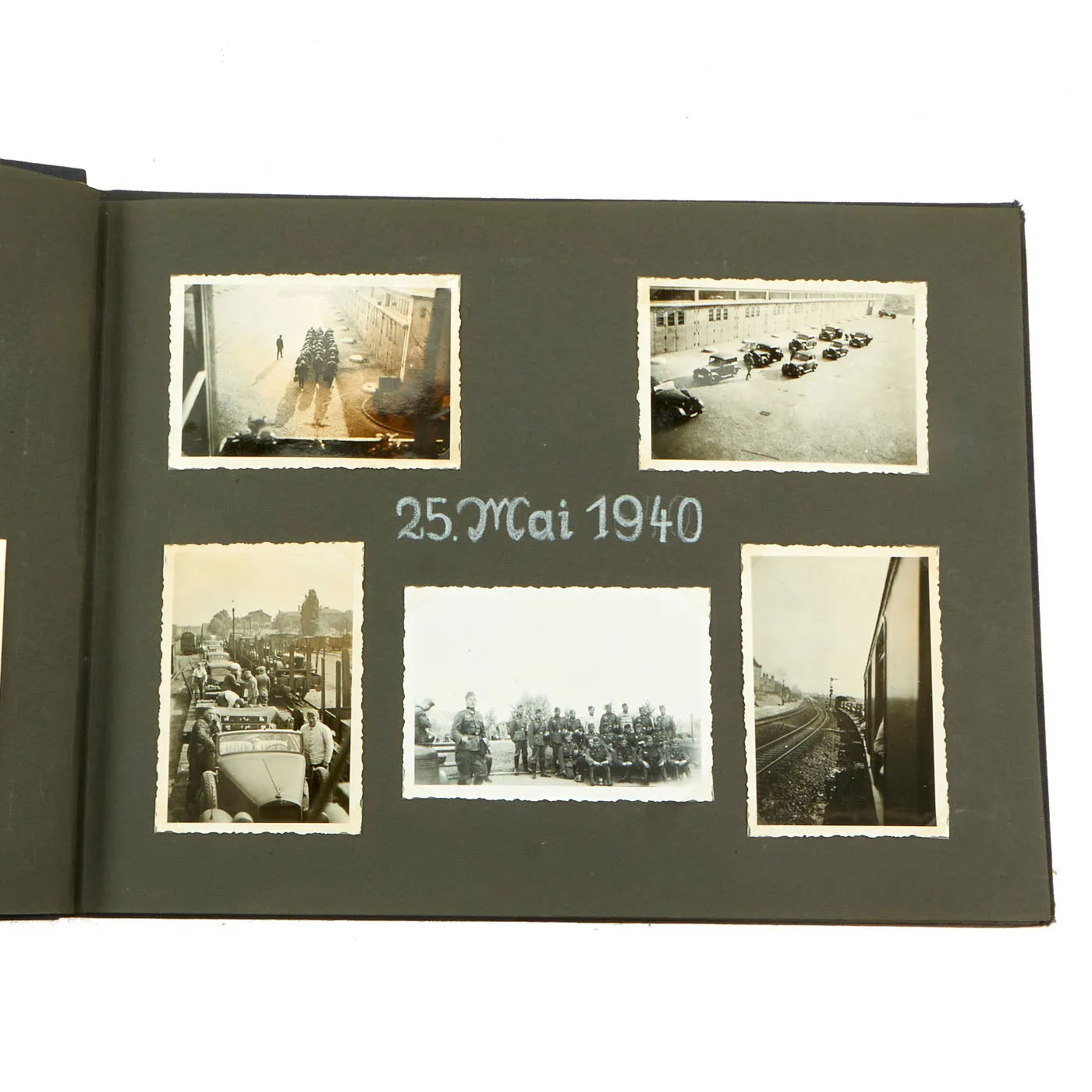Original German WWII Luftwaffe Service Personal Photo Album Featuring Pictures of Occupied Poland - Meine Dienstzeit - 141 Photos