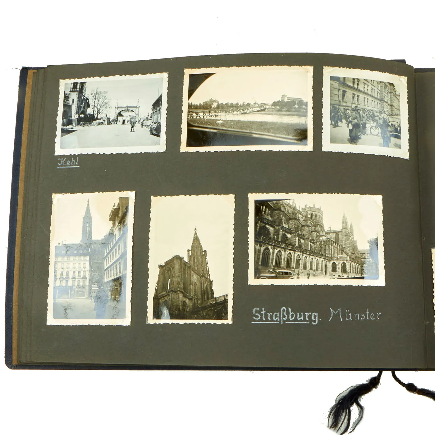 Original German WWII Luftwaffe Service Personal Photo Album Featuring Pictures of Occupied Poland - Meine Dienstzeit - 141 Photos