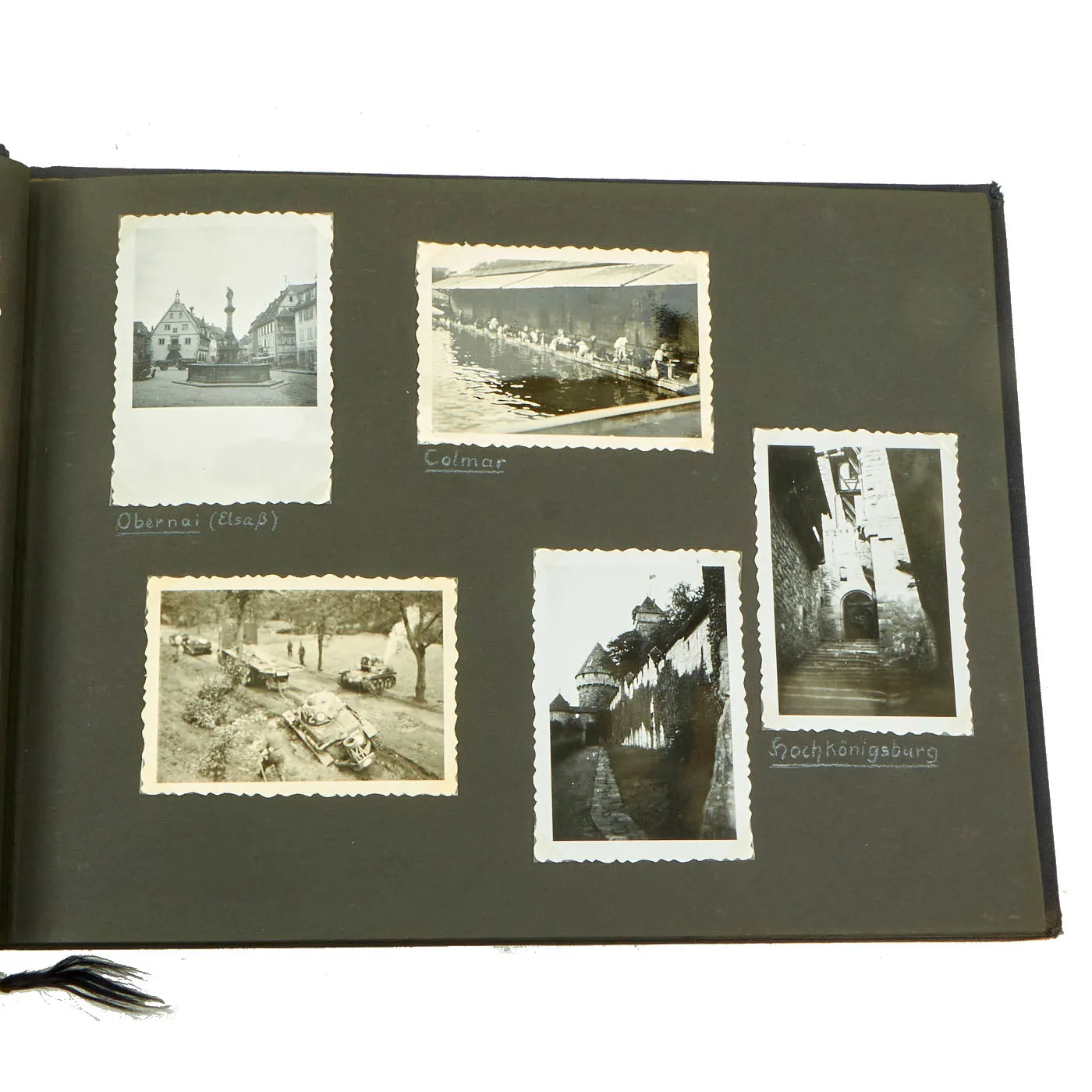 Original German WWII Luftwaffe Service Personal Photo Album Featuring Pictures of Occupied Poland - Meine Dienstzeit - 141 Photos