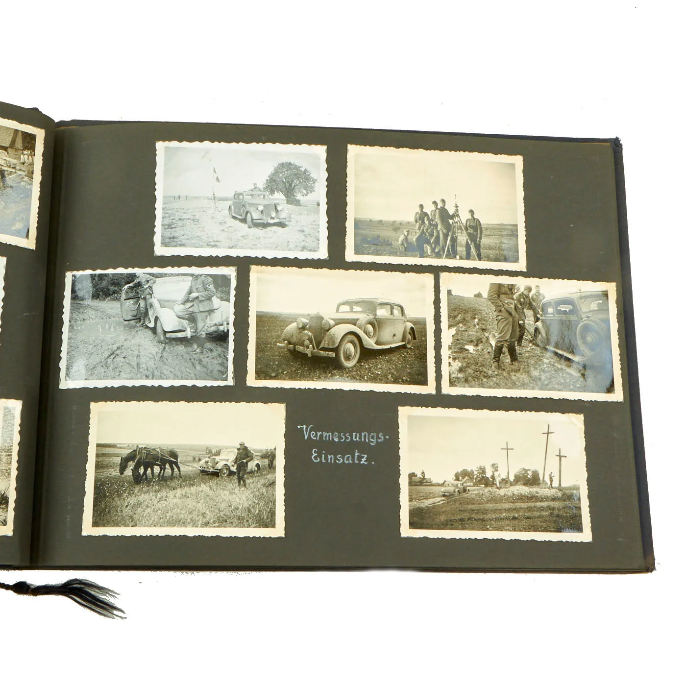 Original German WWII Luftwaffe Service Personal Photo Album Featuring Pictures of Occupied Poland - Meine Dienstzeit - 141 Photos