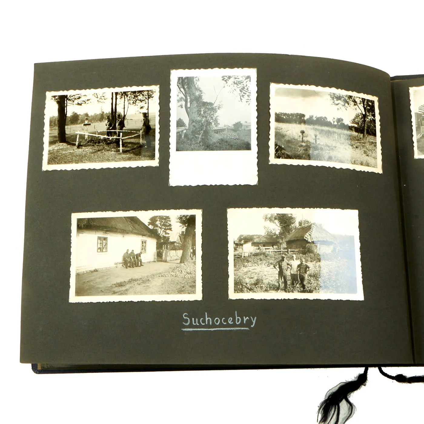 Original German WWII Luftwaffe Service Personal Photo Album Featuring Pictures of Occupied Poland - Meine Dienstzeit - 141 Photos