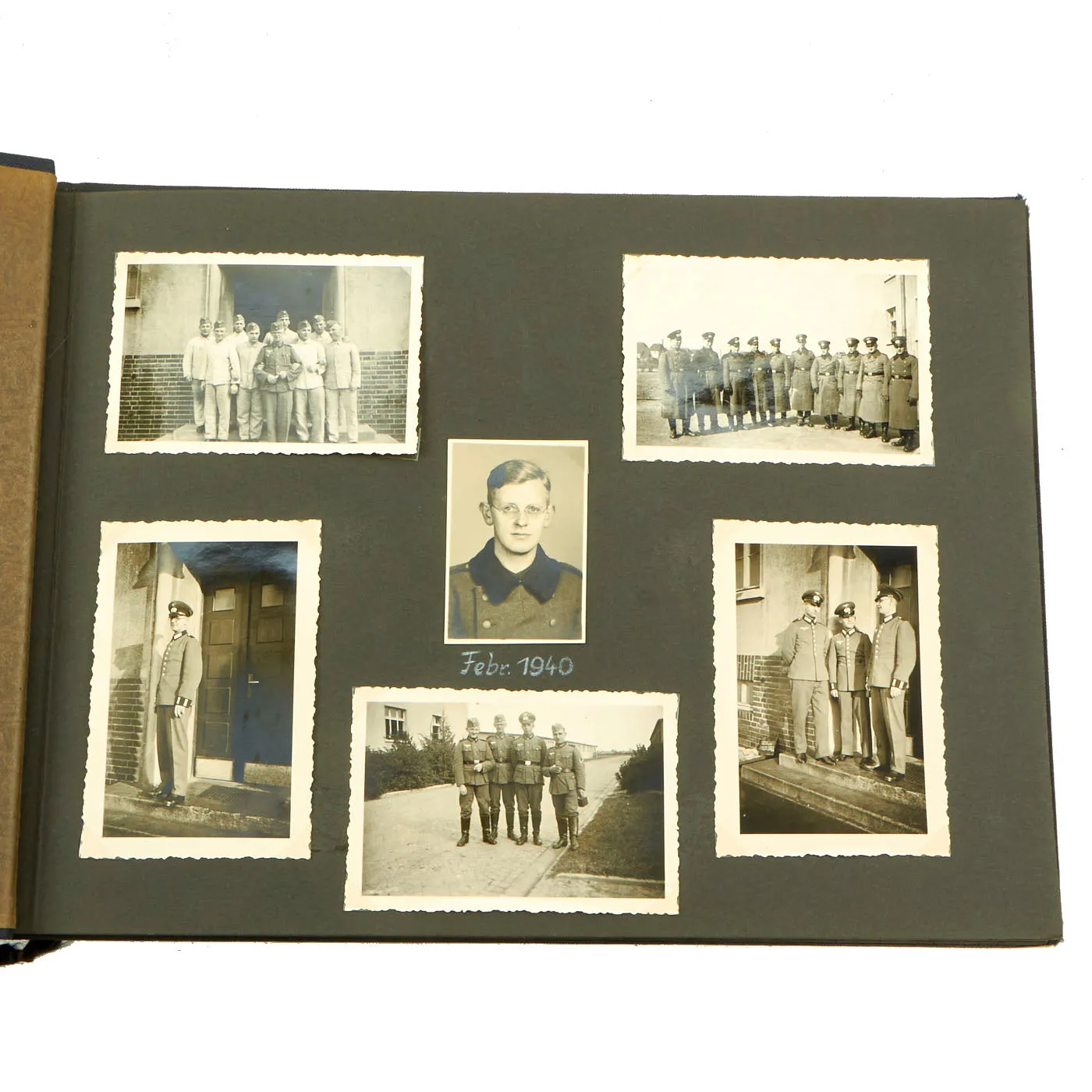Original German WWII Luftwaffe Service Personal Photo Album Featuring Pictures of Occupied Poland - Meine Dienstzeit - 141 Photos