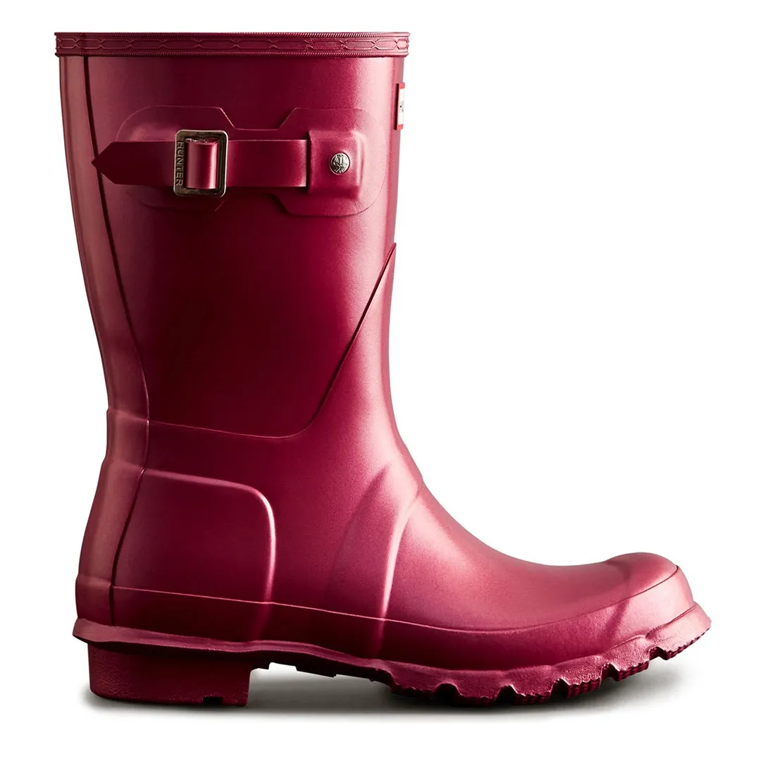 Original Short Nebula Wellingtons - Hayes Burgundy by Hunter