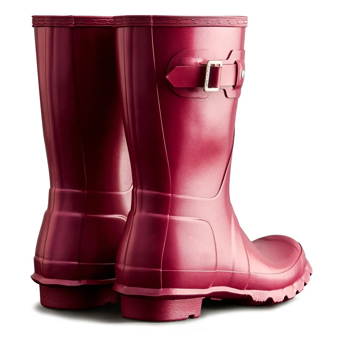 Original Short Nebula Wellingtons - Hayes Burgundy by Hunter
