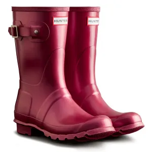 Original Short Nebula Wellingtons - Hayes Burgundy by Hunter